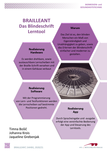 Brailleant - Blindenschrift Lerntool