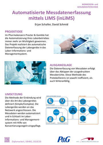 Automatisierte Messdatenerfassung mittels LIMS